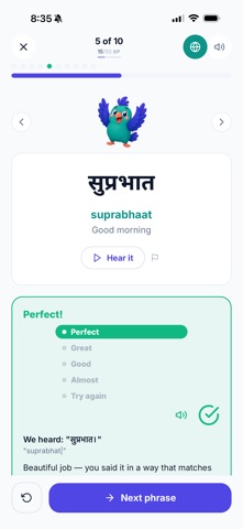 Bolo: Learn Hindi, Tamil, Urdu Screenshot 5 of 10