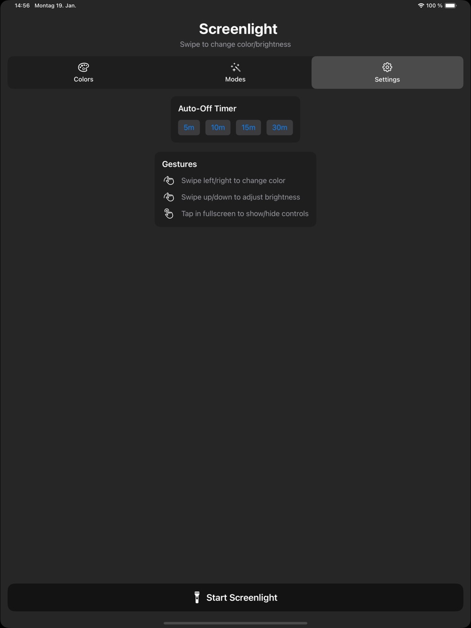 iPad screenshot