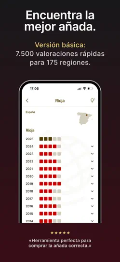 Captura de pantalla de Vino: Añadas Y Valoraciones en iPhone 1