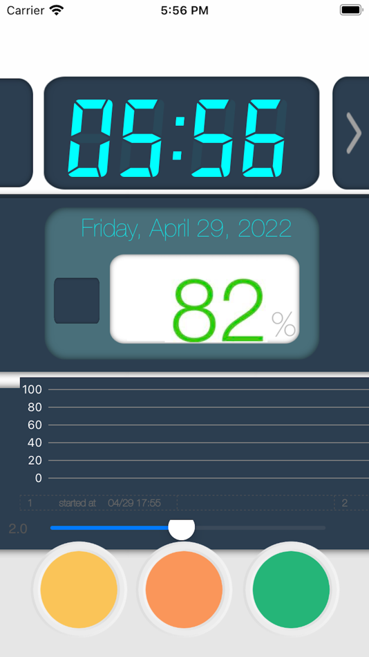 #1. BatteryNow - Big Digital Clock (iOS) 由: kazuhiko kuroda