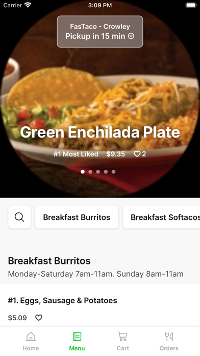 Fastaco App iPhone screenshot 2 - Food & Drink app
