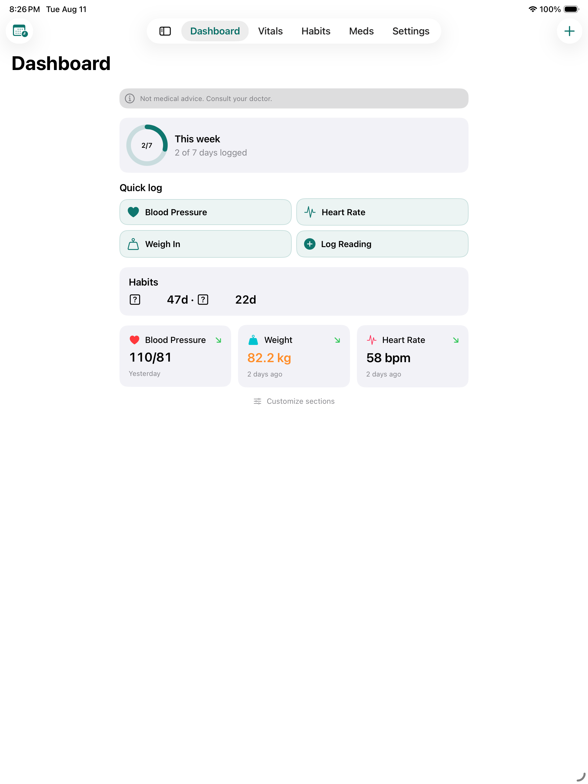 Vitals Flow screenshot 11