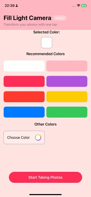 Fill Light Camera screenshot 1