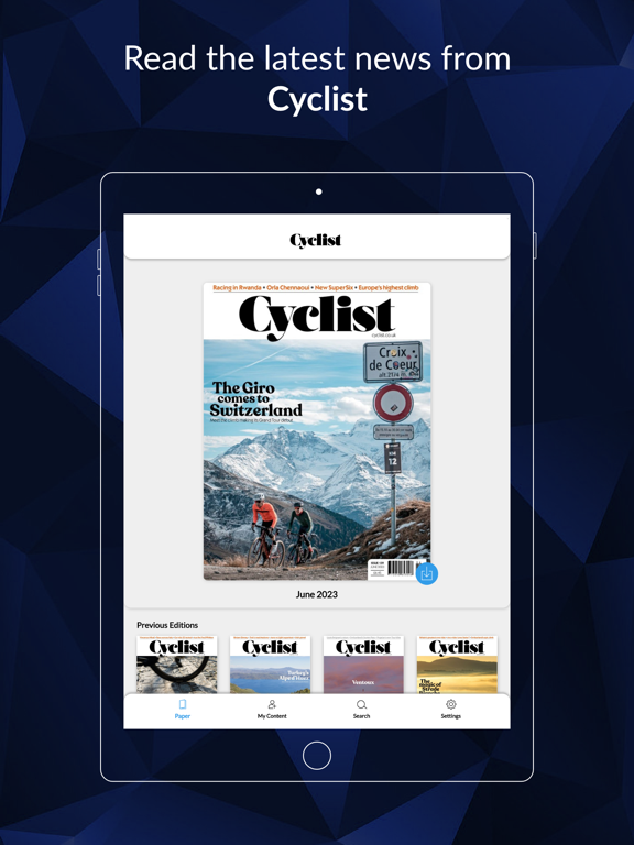 Cyclist iPad app afbeelding 2