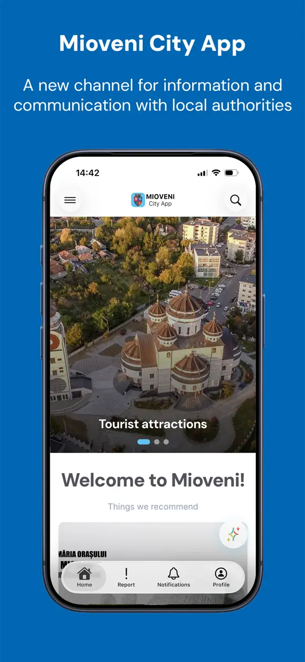 Screenshot #1 pour Mioveni City App