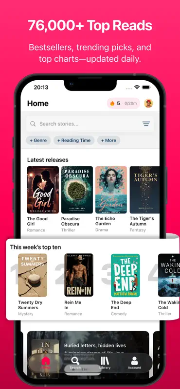 FreeBooks: 76,000 Top Reads screenshot 2 of 8