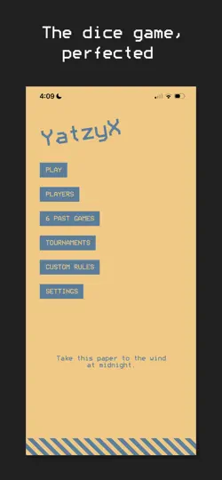 Скриншот YatzyX на iPhone 1