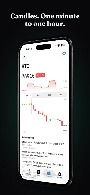 TickerNotch: Stocks & Crypto screenshot 5 of 7