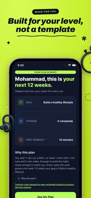 YallaGo Running Coach screenshot 3