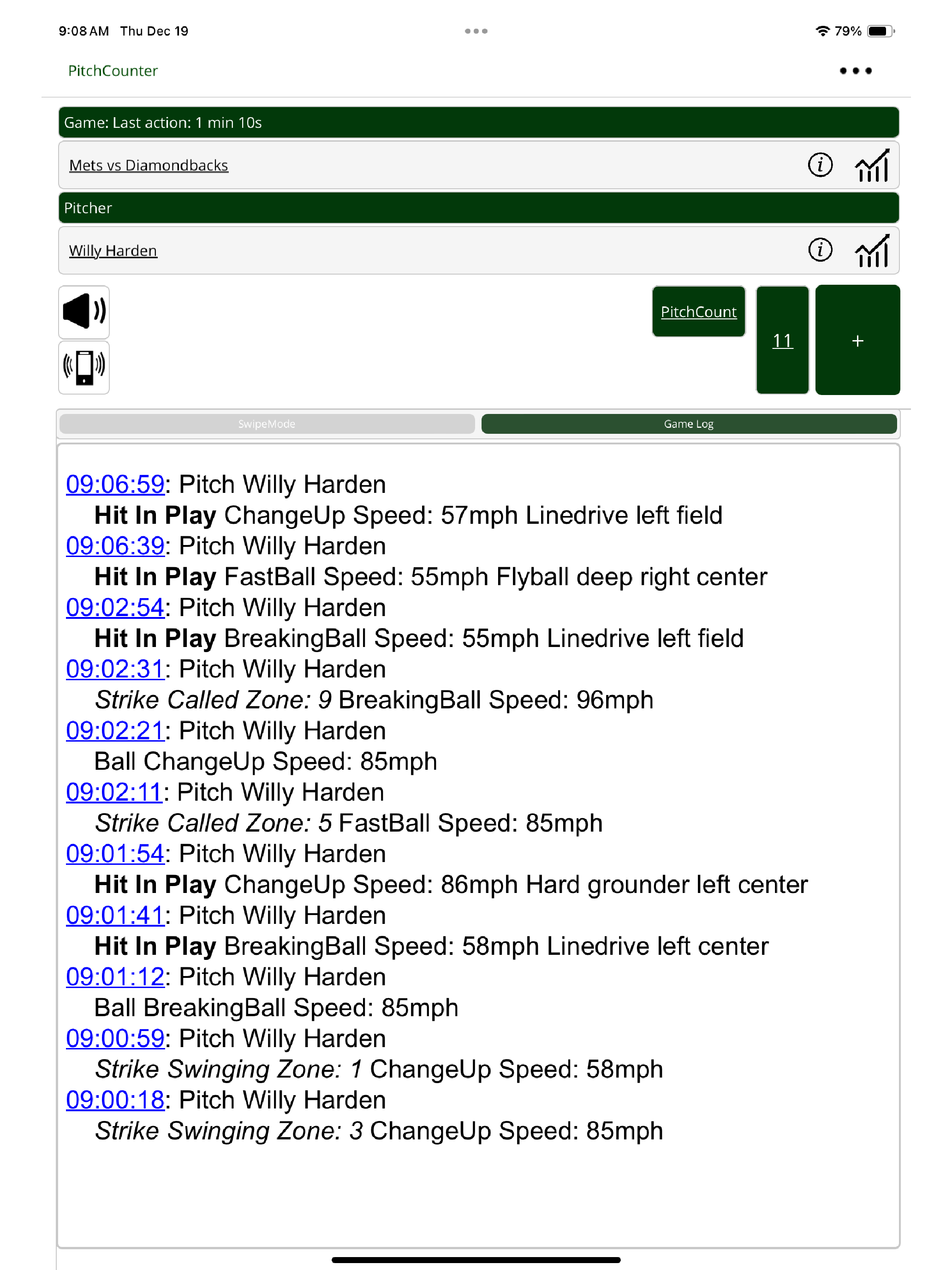PitchCounter - HardingApps screenshot 12