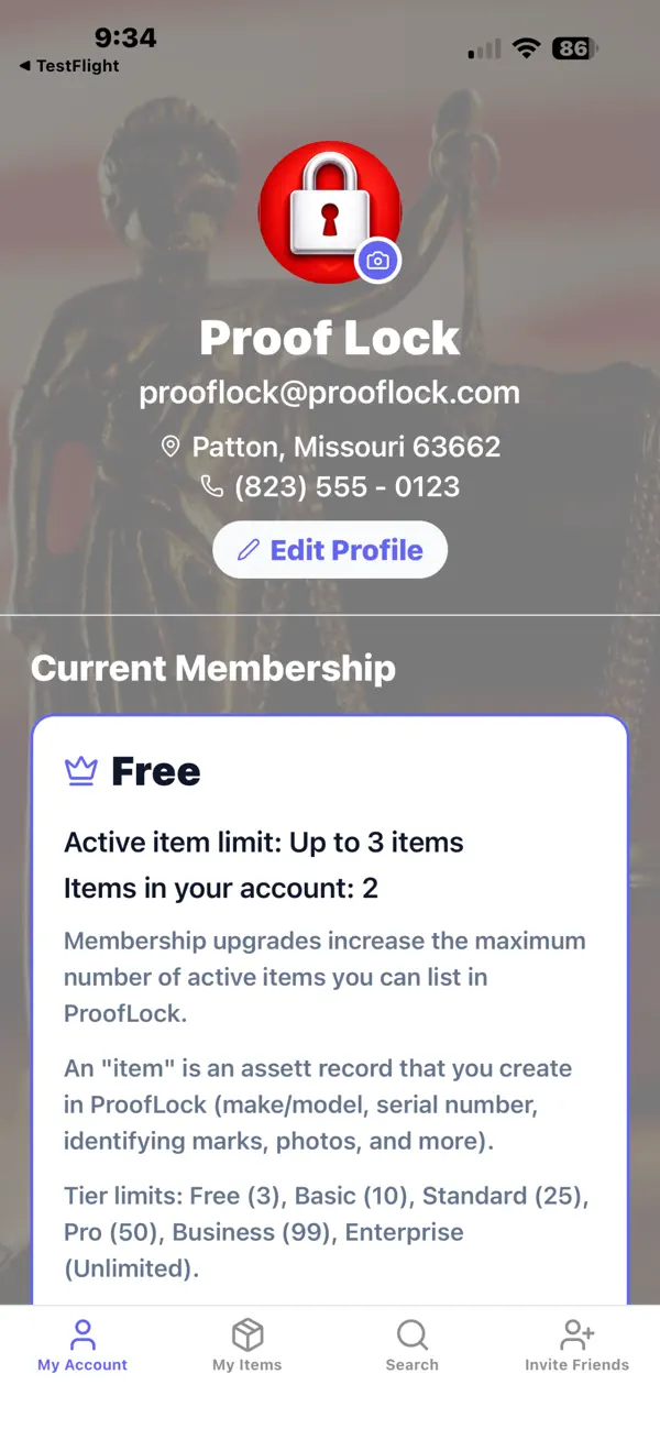 #1. ProofLock (iOS) Με: Michael Cox