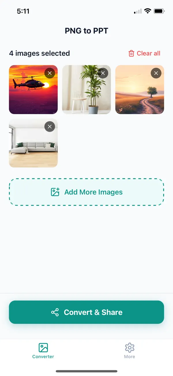 Screenshot #3 pour PNG to PPT Converter