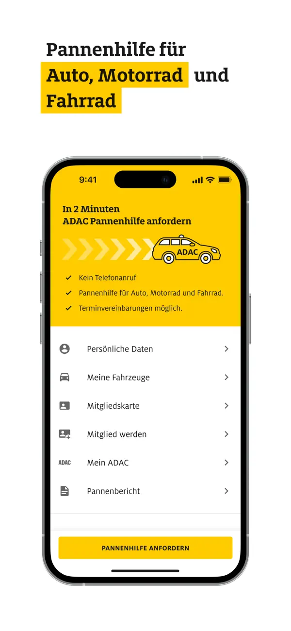 ADAC Pannenhilfe Screenshot 2