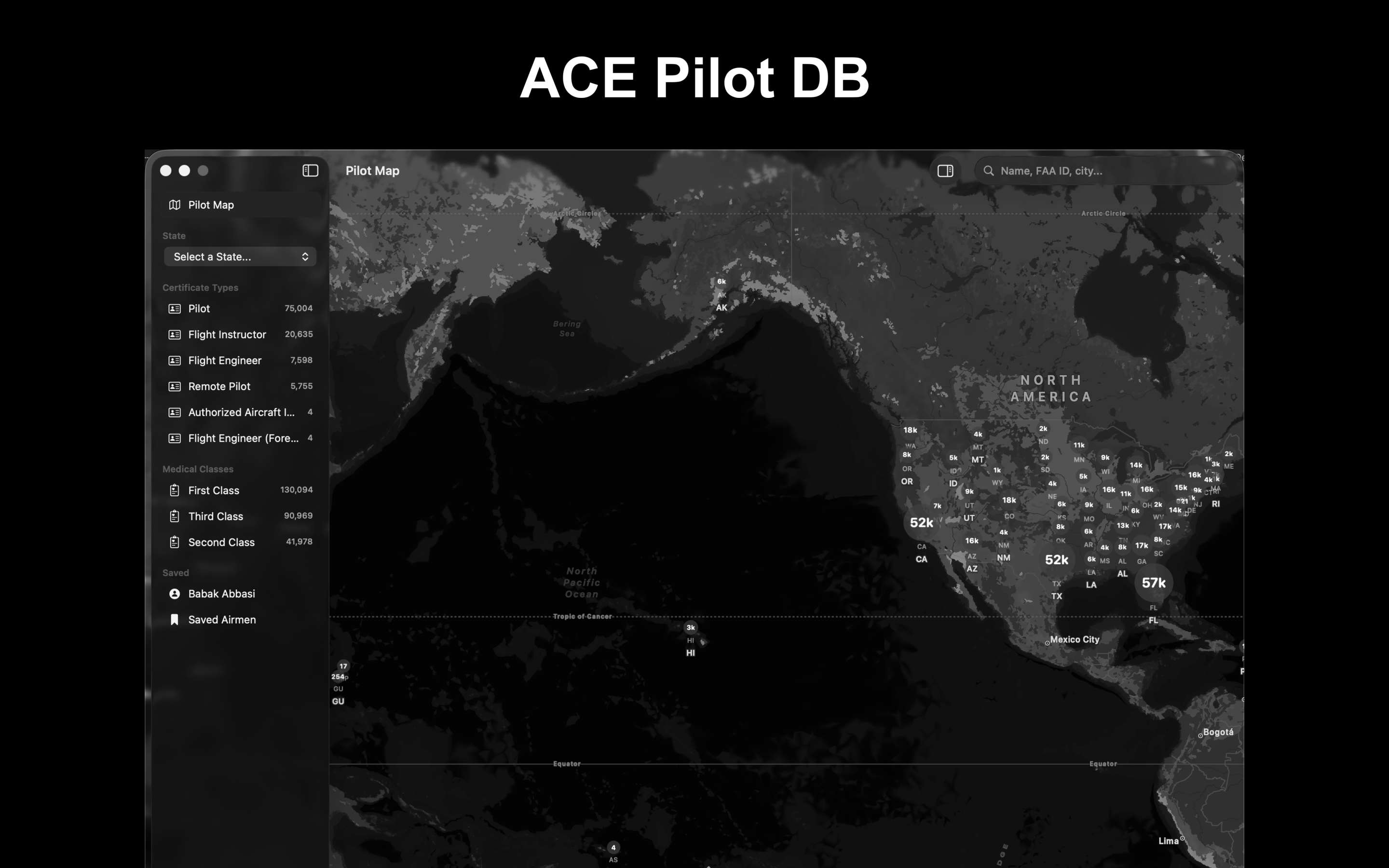 Pilot Search: ACE Pilot Db