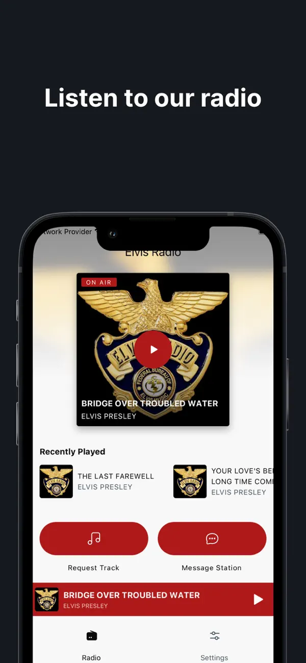 Screenshot #1 pour Elvis Radio