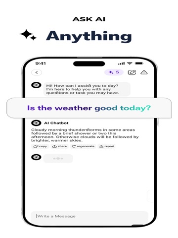 Chat AI: Chatbot Assistant App iPad screenshot