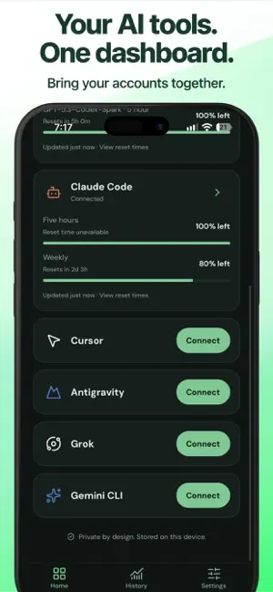 AI Usage Tracker: Pulse screenshot 1