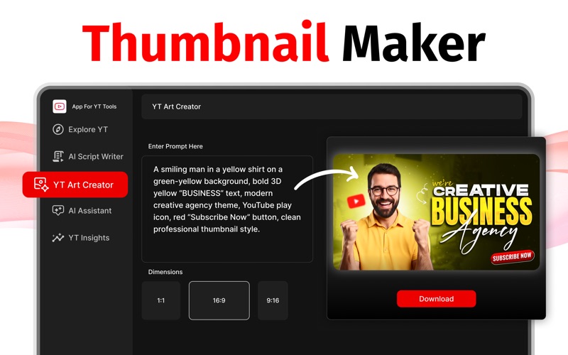 App for YT Studio screenshot