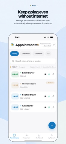 Appointment Calendar: Planize iPhone screenshot