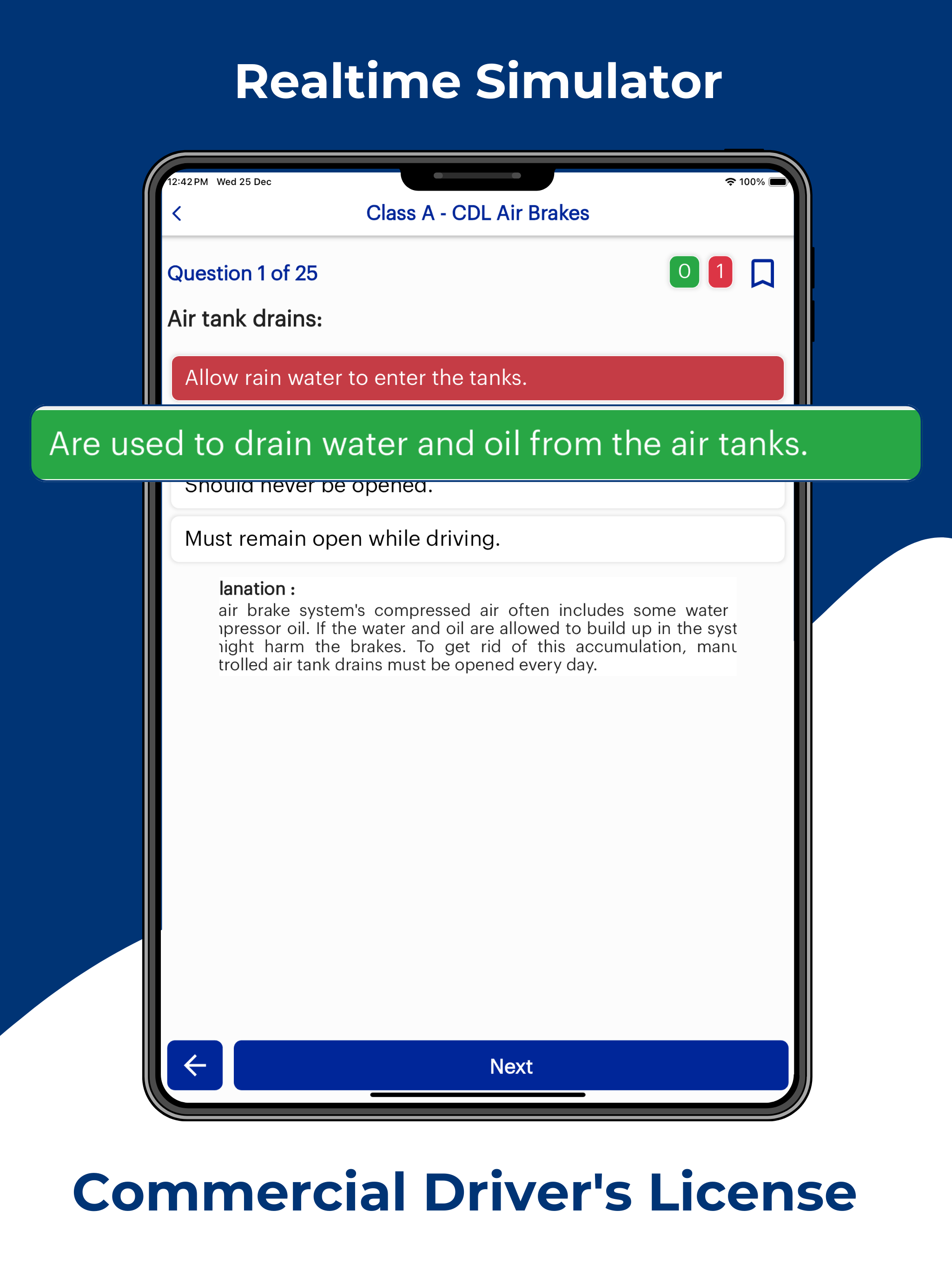 Tennessee CDL Permit Practice screenshot 9