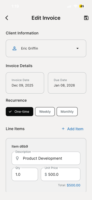 CleanInvoice Screenshot 2 of 5