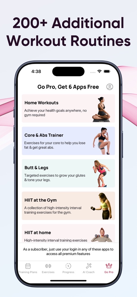 Gym Workout For Women app - workout customization options