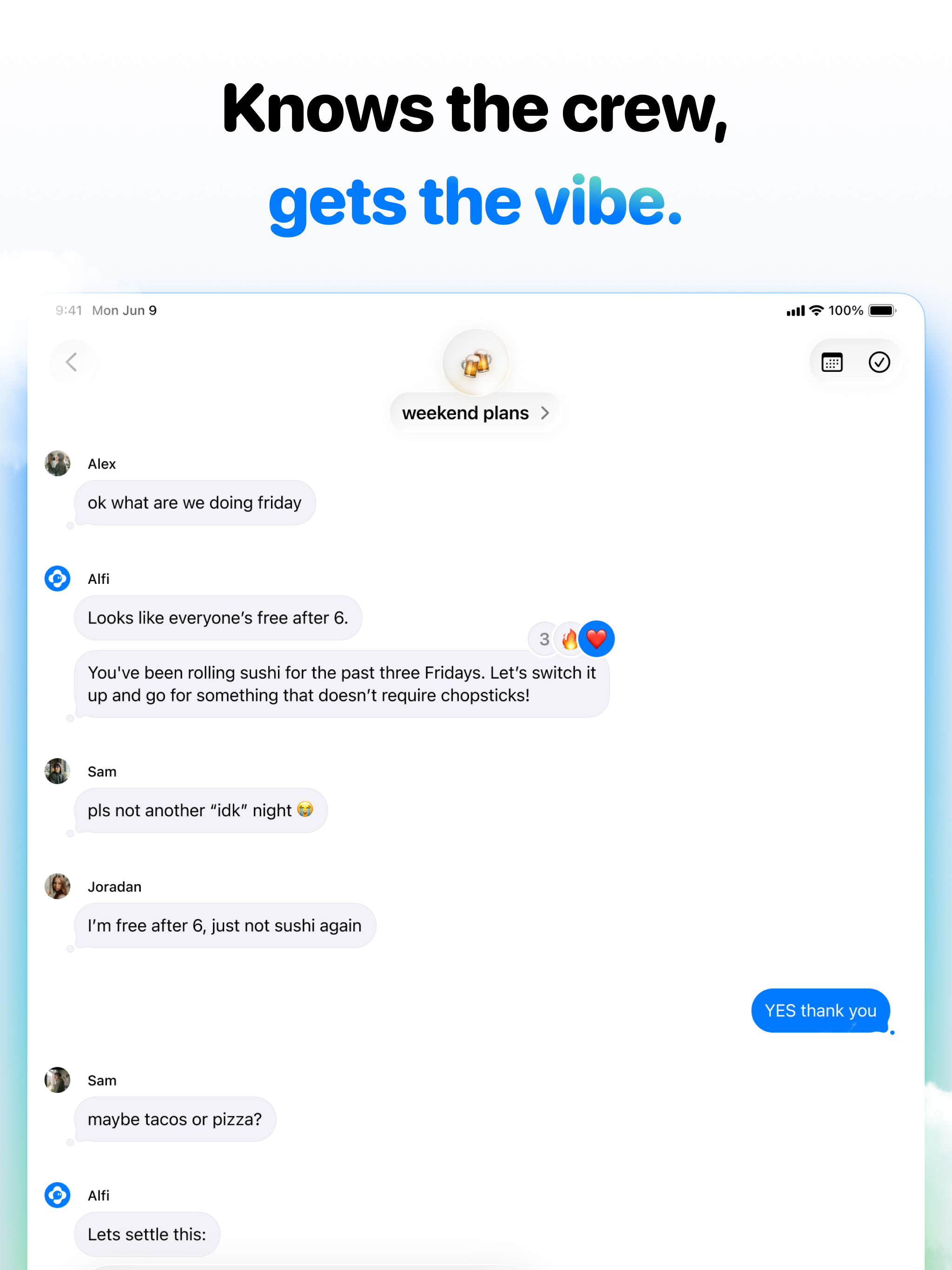Alfi: Your Group Chat