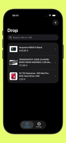 Drop screenshot