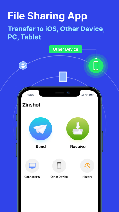Zinshot: File Sharing Screenshot