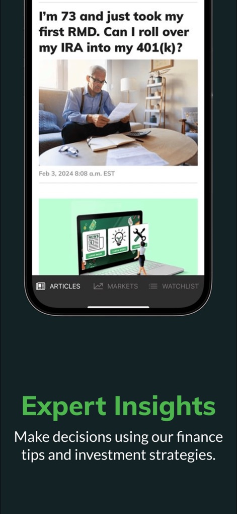 MarketWatch - News & Data - Users gain valuable expert financial insights through detailed articles featuring relevant headlines and corresponding illustrative images for in-depth analysis.