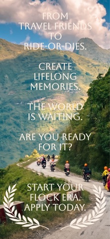 The Flock Travel Community iPhone screenshot