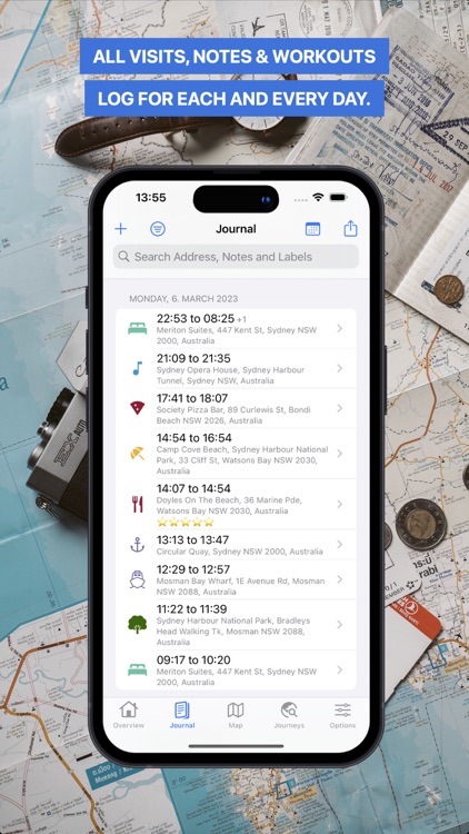 Geory – Travel Tracker Journal
