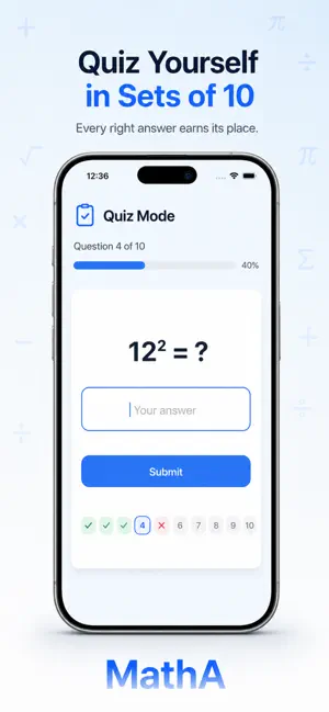 MathA: Mental Math Practice screenshot 1