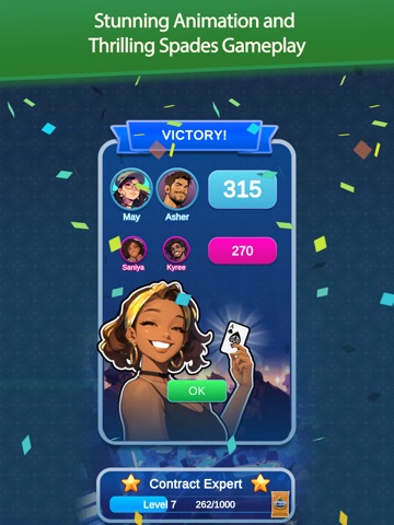 Spades Classic - Card Game iPad screenshot
