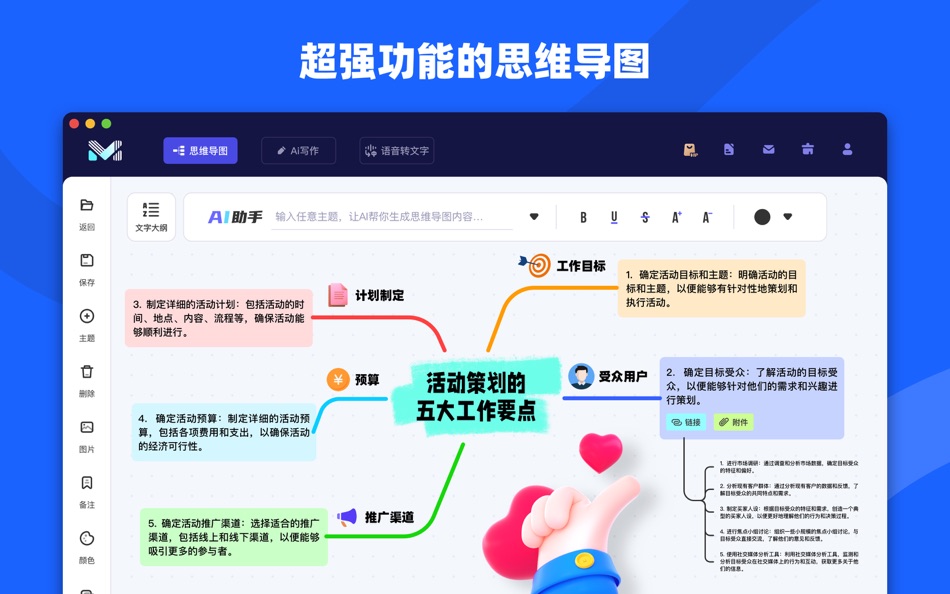 #1. AI思维导图-高效大纲笔记 (macOS) By: 付香 黄