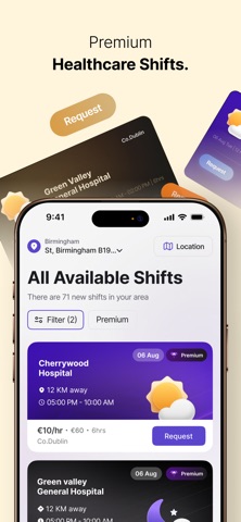 Pio healthcare iPhone screenshot