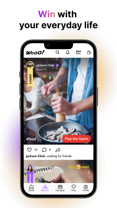 Wooo! Win with your talent iPhone screenshot 1 - Entertainment app