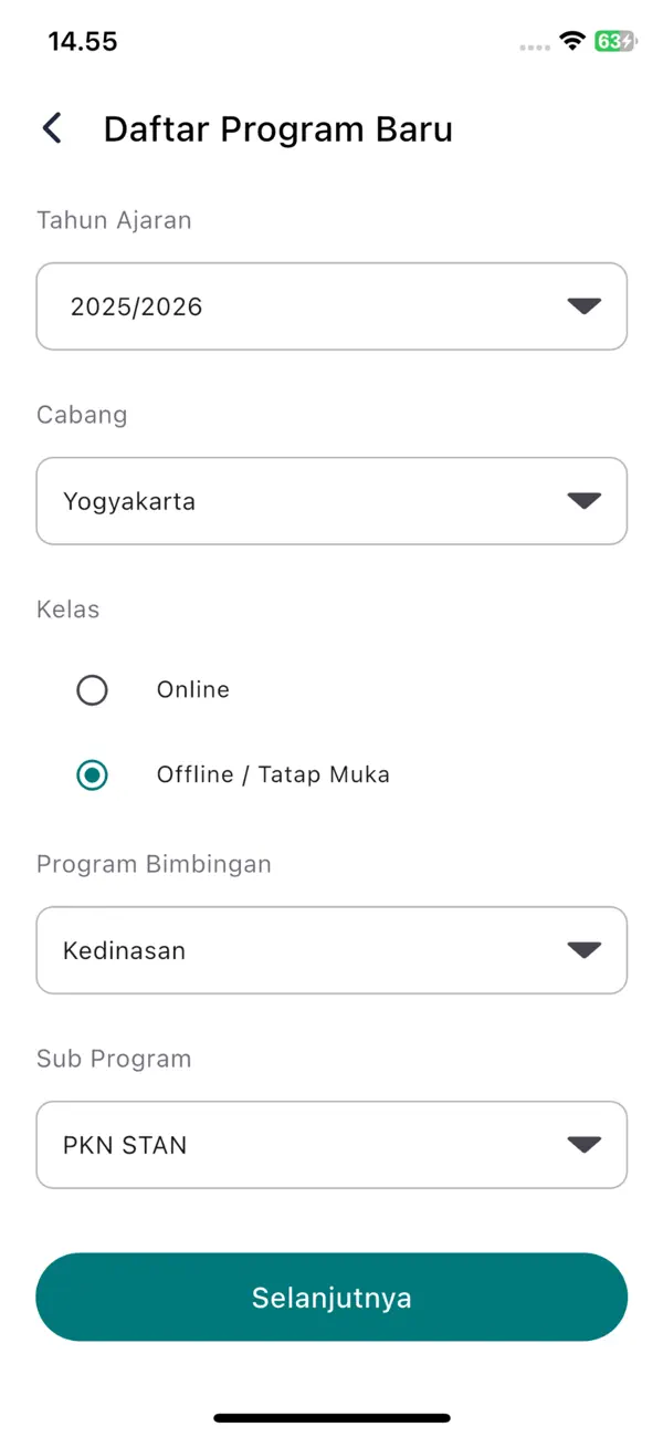 Screenshot #2 pour Portal Bimbel IC