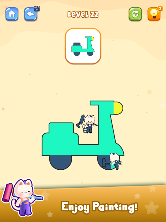 Screenshot #6 pour Cat Painter: Coloring Games