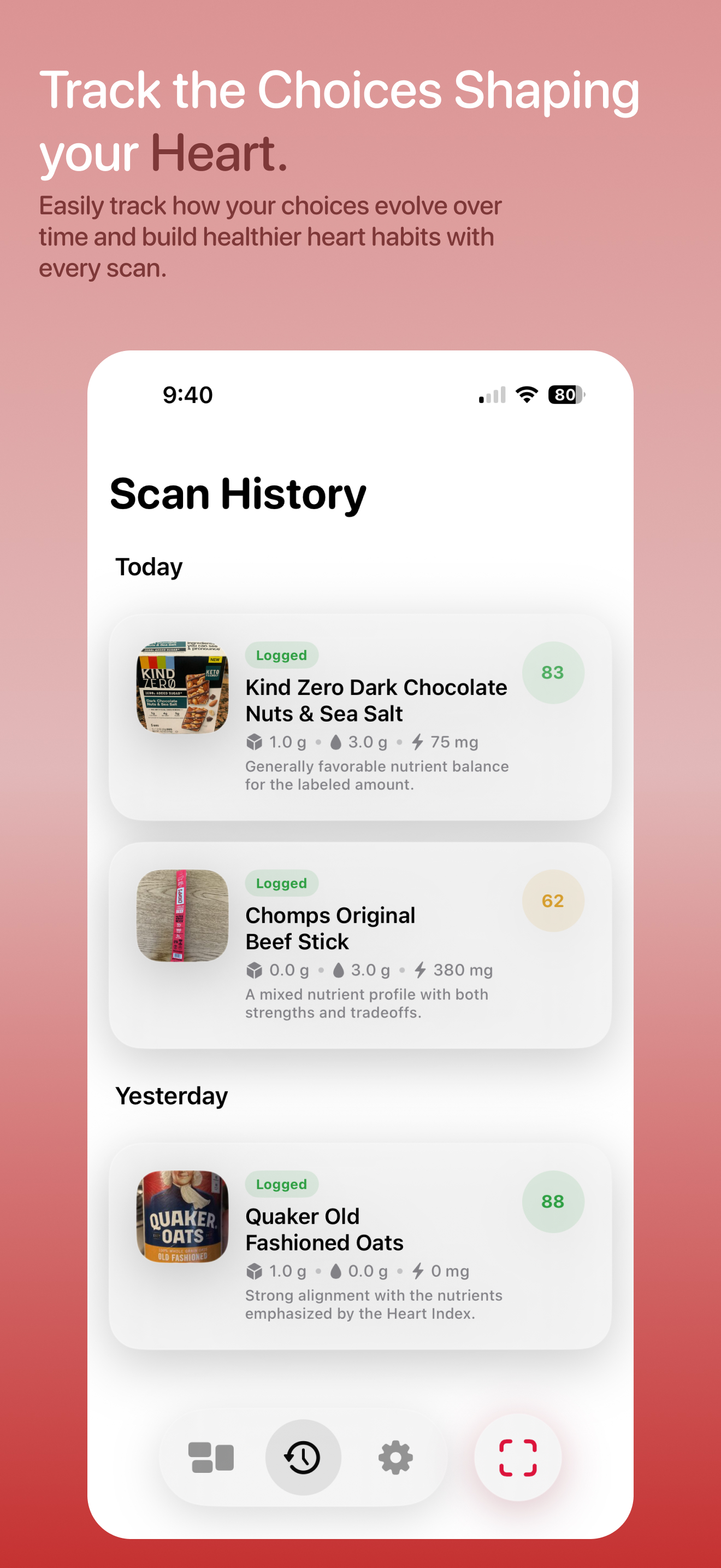 Aure: Heart Health & Food Scan screenshot 3