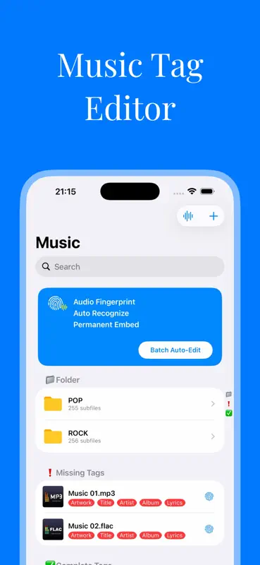 Waketag Pro: Music Tag Editor screenshot 1 of 8