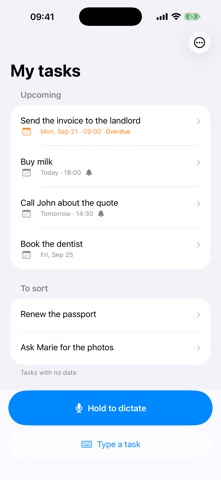 Saydone Voice Tasks skärmbild 1