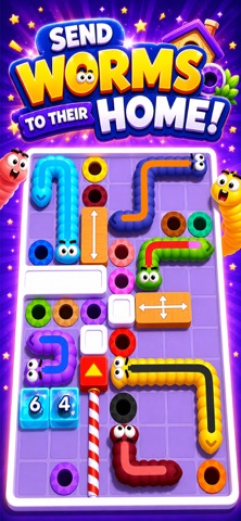 Worms Jam-Puzzle Solving Games Screenshot 5 of 5