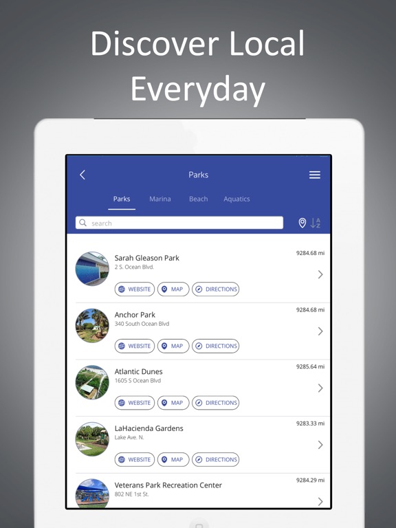 MyDelrayBeach iPad screenshot 4 - Utilities app
