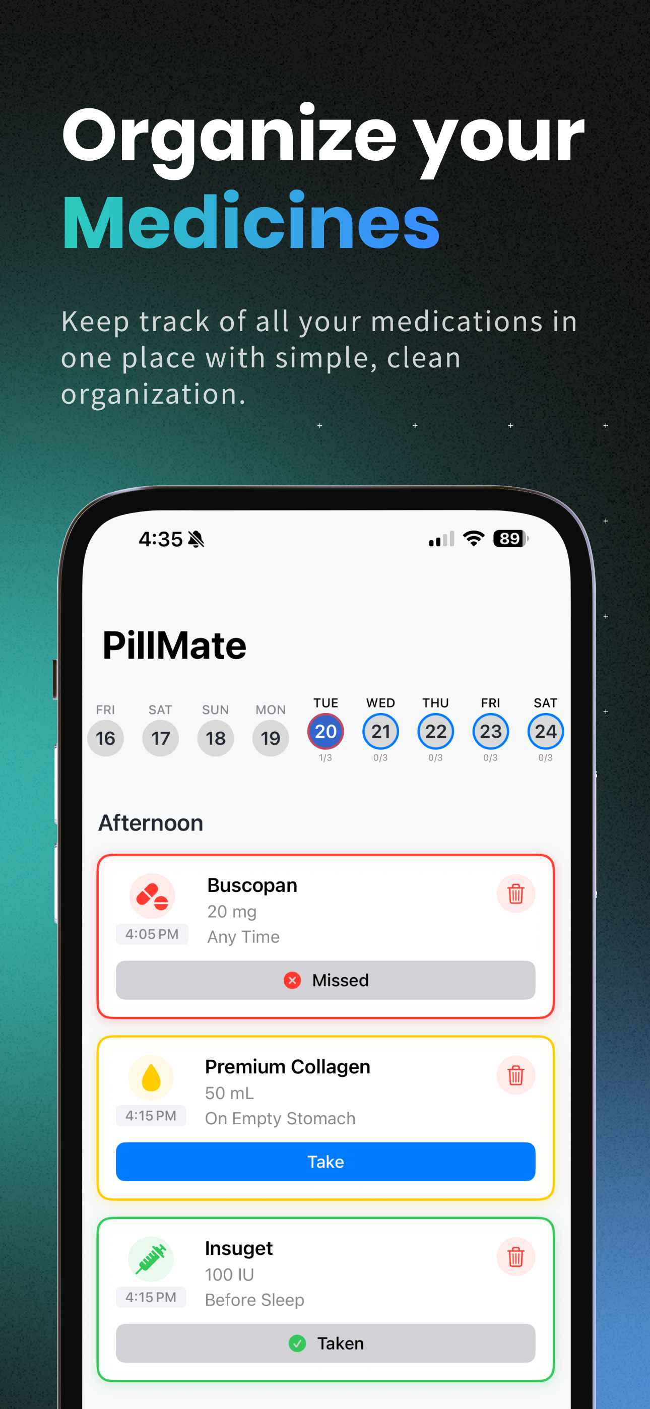 PillMate – Medicine Tracker