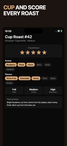 Chaff — Home Coffee Roast Log Screenshot 6 of 9