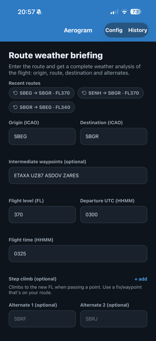 Aerogram - Flight Weather Screenshot 2 of 8