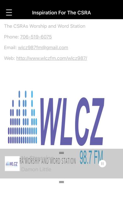 WLCZ 98.7fm Screenshot