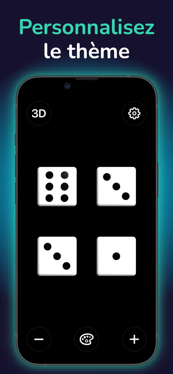 Screenshot #3 pour Dés – Dice Roll App