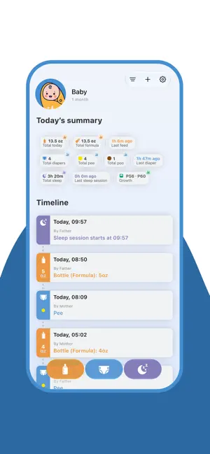 Baby Tracking: Newborn Log screenshot 1
